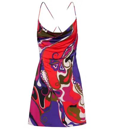 Pucci Orchidee satin jersey minidress | Thumbnail 1