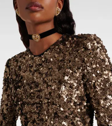 Dolce & Gabbana Devotion embellished velvet choker | Thumbnail 4 Dolce & Gabbana Devotion embellished velvet choker | Thumbnail 4