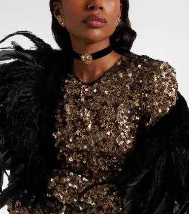Dolce & Gabbana Devotion embellished velvet choker | Thumbnail 5 Dolce & Gabbana Devotion embellished velvet choker | Thumbnail 5