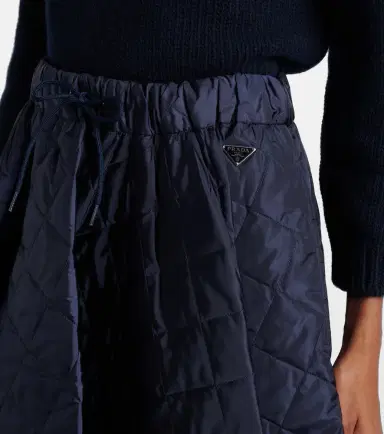 Prada Re-Nylon quilted midi skirt | Thumbnail 2