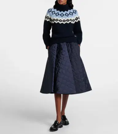 Prada Re-Nylon quilted midi skirt | Thumbnail 3