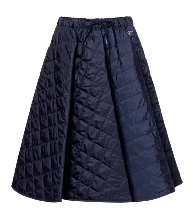 Prada Re-Nylon quilted midi skirt | Thumbnail 1