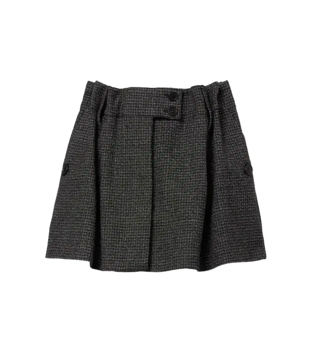 Prada Herringbone virgin wool miniskirt