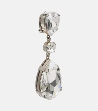 Dolce & Gabbana Crystal-embellished clip-on earrings | Thumbnail 4