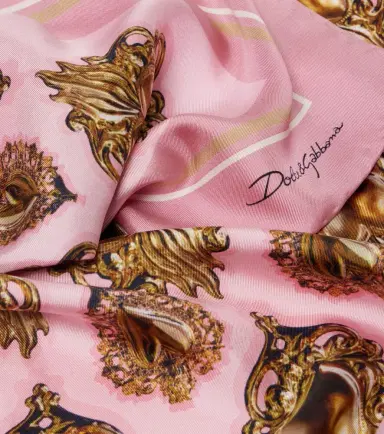 Dolce & Gabbana Printed silk scarf | Thumbnail 2