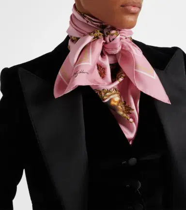 Dolce & Gabbana Printed silk scarf | Thumbnail 5