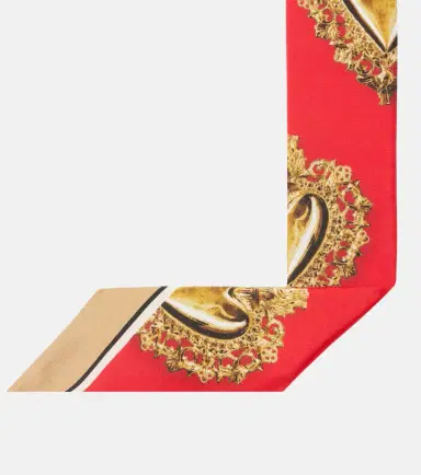 Dolce & Gabbana Printed silk twill scarf | Thumbnail 3