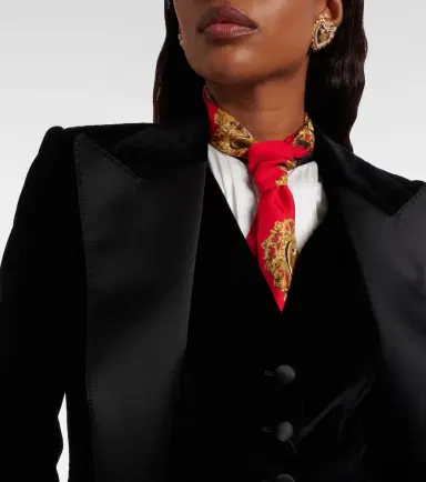 Dolce & Gabbana Printed silk twill scarf | Thumbnail 5