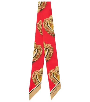 Dolce & Gabbana Printed silk twill scarf | Thumbnail 1