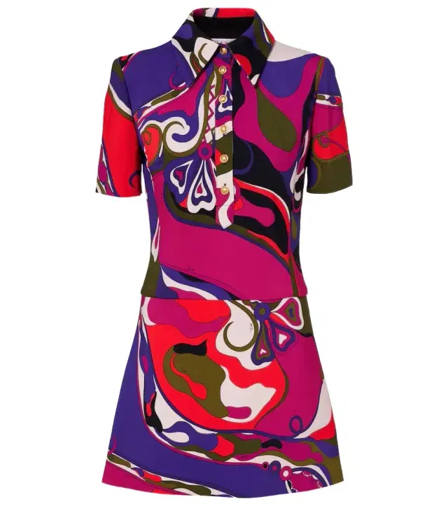 Pucci Orchidee polo dress
