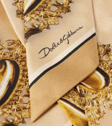 Dolce & Gabbana Printed silk twill scarf | Thumbnail 3