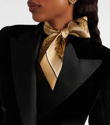 Dolce & Gabbana Printed silk twill scarf | Thumbnail 5
