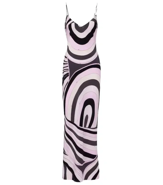 Iride silk crêpe de chine slip dress