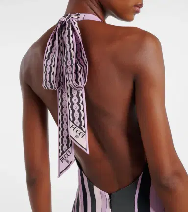 Pucci Iride halterneck satin gown | Thumbnail 3
