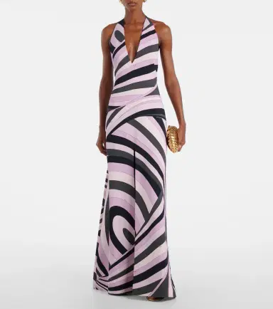 Pucci Iride halterneck satin gown | Thumbnail 4