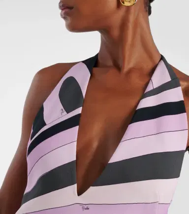 Pucci Iride halterneck satin gown | Thumbnail 7