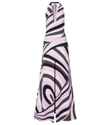 Pucci Iride halterneck satin gown | Thumbnail 1
