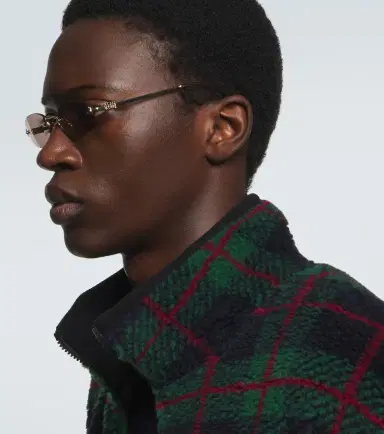 Miu Miu Logo oval sunglasses | Thumbnail 4