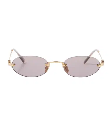 Miu Miu Logo oval sunglasses | Thumbnail 1