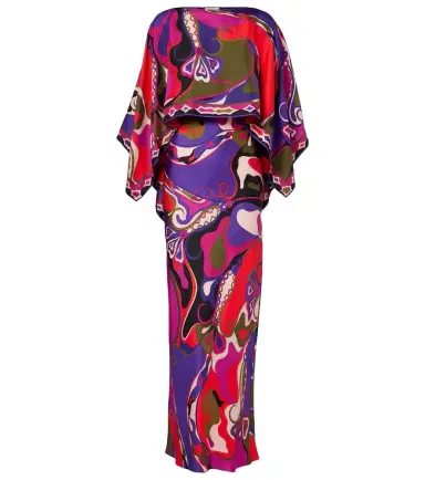 Pucci Orchidee silk slip dress and cape set | Thumbnail 1