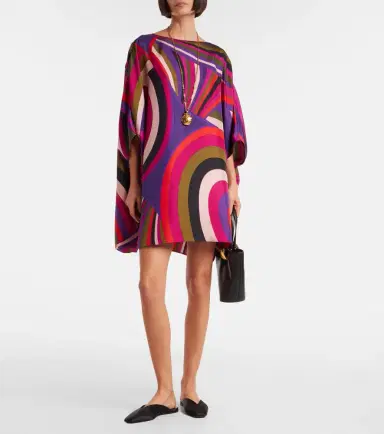 Pucci Iride silk satin minidress | Thumbnail 4