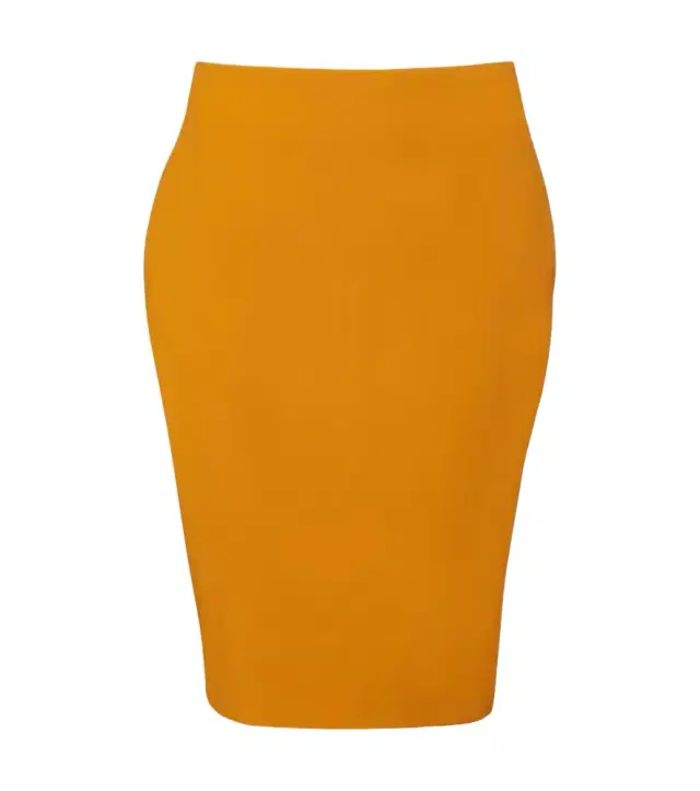 High-rise pencil skirt