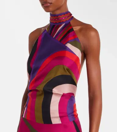 Pucci Iride silk satin top | Thumbnail 5