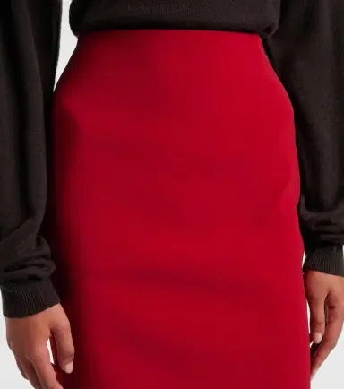 Saint Laurent Satin pencil skirt | Thumbnail 4 Saint Laurent Satin pencil skirt | Thumbnail 4