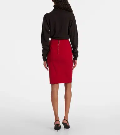 Saint Laurent Satin pencil skirt | Thumbnail 5 Saint Laurent Satin pencil skirt | Thumbnail 5
