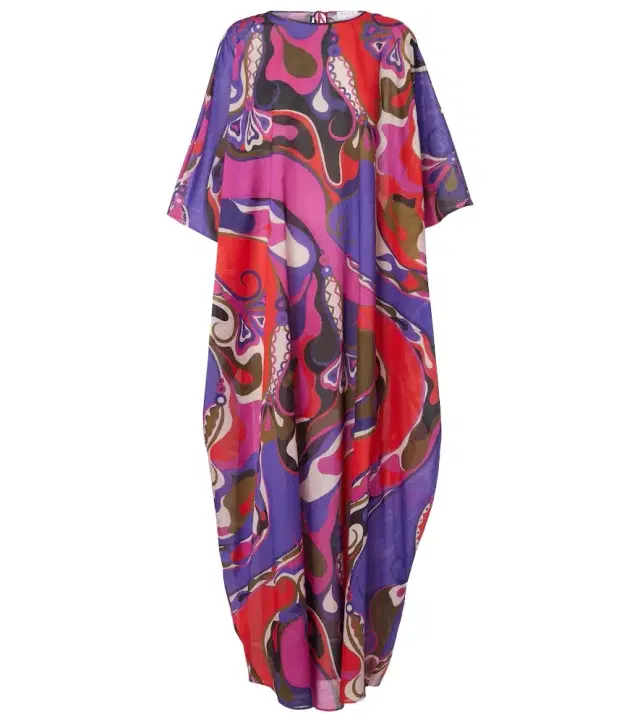 Orchidee cotton maxi dress