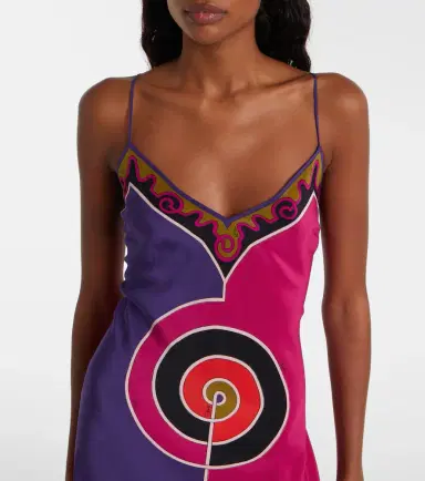 Pucci Printed silk crêpe de chine maxi dress | Thumbnail 3 Pucci Printed silk crêpe de chine maxi dress | Thumbnail 3