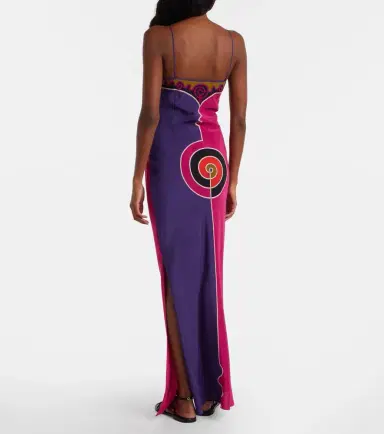 Pucci Printed silk crêpe de chine maxi dress | Thumbnail 5 Pucci Printed silk crêpe de chine maxi dress | Thumbnail 5