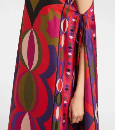 Pucci Collane cutout silk kaftan | Thumbnail 2