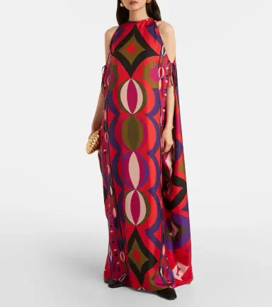 Pucci Collane cutout silk kaftan | Thumbnail 3