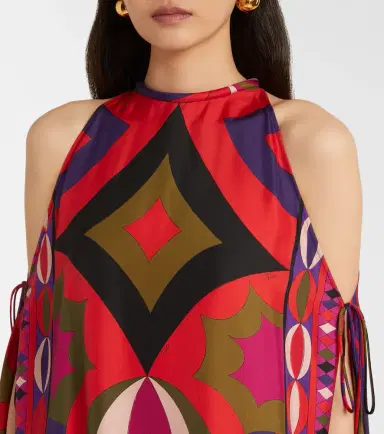 Pucci Collane cutout silk kaftan | Thumbnail 5