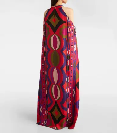 Pucci Collane cutout silk kaftan | Thumbnail 6
