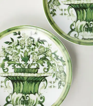 Dolce & Gabbana Casa Majolica set of 2 porcelain dessert plates | Thumbnail 2