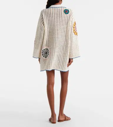ALÉMAIS Alémais Elma crochet embroidered cotton kaftan | Thumbnail 2 ALÉMAIS Alémais Elma crochet embroidered cotton kaftan | Thumbnail 2