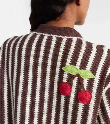 ALÉMAIS Alémais Sundae crochet embroidered cotton kaftan | Thumbnail 2