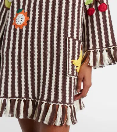 ALÉMAIS Alémais Sundae crochet embroidered cotton kaftan | Thumbnail 3