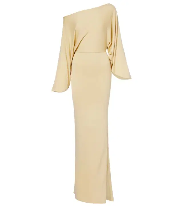 Silk-blend maxi dress
