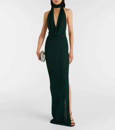 Aya Muse Draped jersey gown | Thumbnail 4