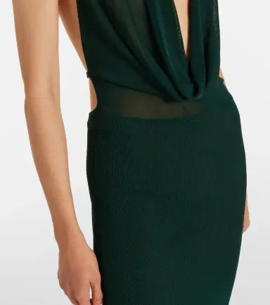 Aya Muse Draped jersey gown | Thumbnail 7
