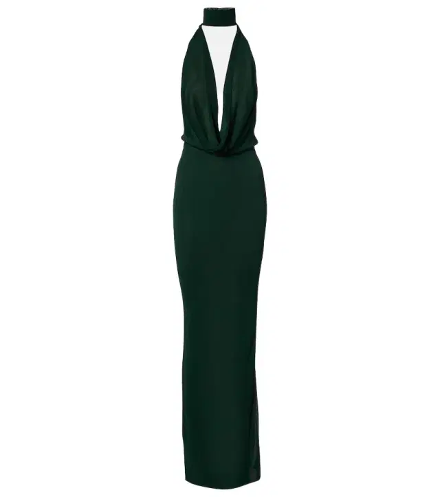Aya Muse Draped jersey gown