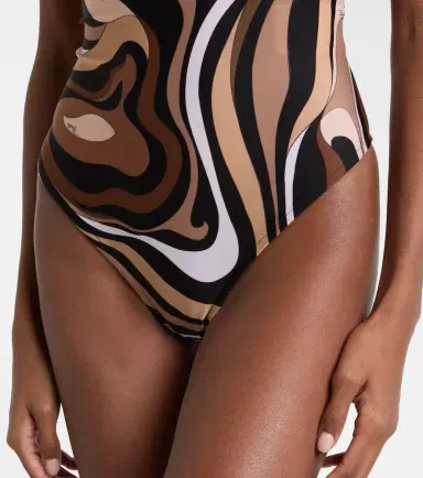 Pucci Marmo one-shoulder swimsuit | Thumbnail 2 Pucci Marmo one-shoulder swimsuit | Thumbnail 2