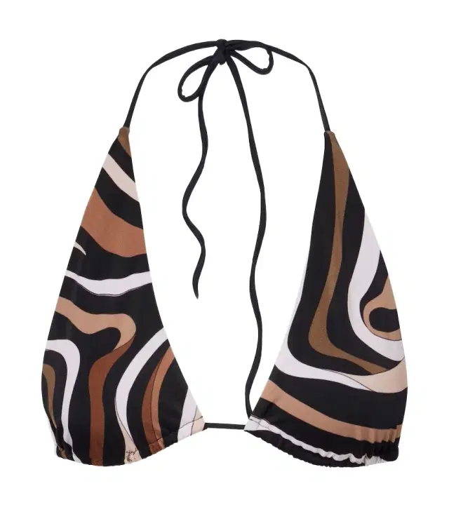Pucci Marmo triangle bikini top