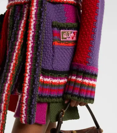 PUCCI Striped wool wrap cardigan | Thumbnail 4