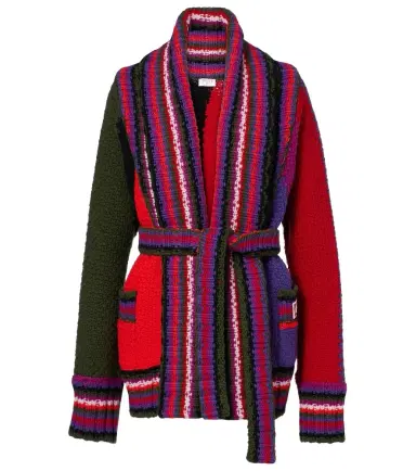 PUCCI Striped wool wrap cardigan | Thumbnail 1