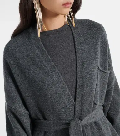 Extreme Cashmere N°105 Coat belted cashmere wrap cardigan | Thumbnail 5 Extreme Cashmere N°105 Coat belted cashmere wrap cardigan | Thumbnail 5