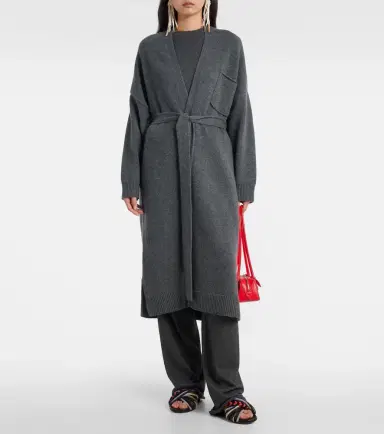 Extreme Cashmere N°105 Coat belted cashmere wrap cardigan | Thumbnail 6 Extreme Cashmere N°105 Coat belted cashmere wrap cardigan | Thumbnail 6